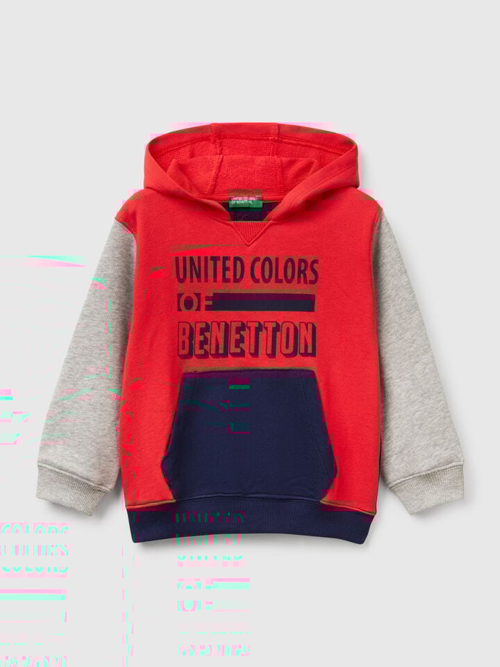benetton 100% cotton hoodie Multi-color