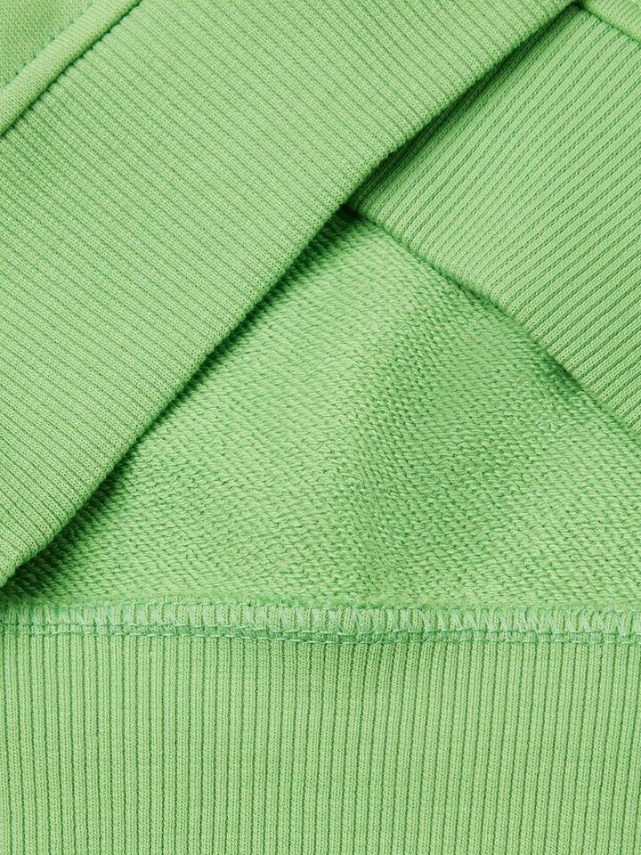 Benetton 100% Cotton Sweatshirt With Print Green