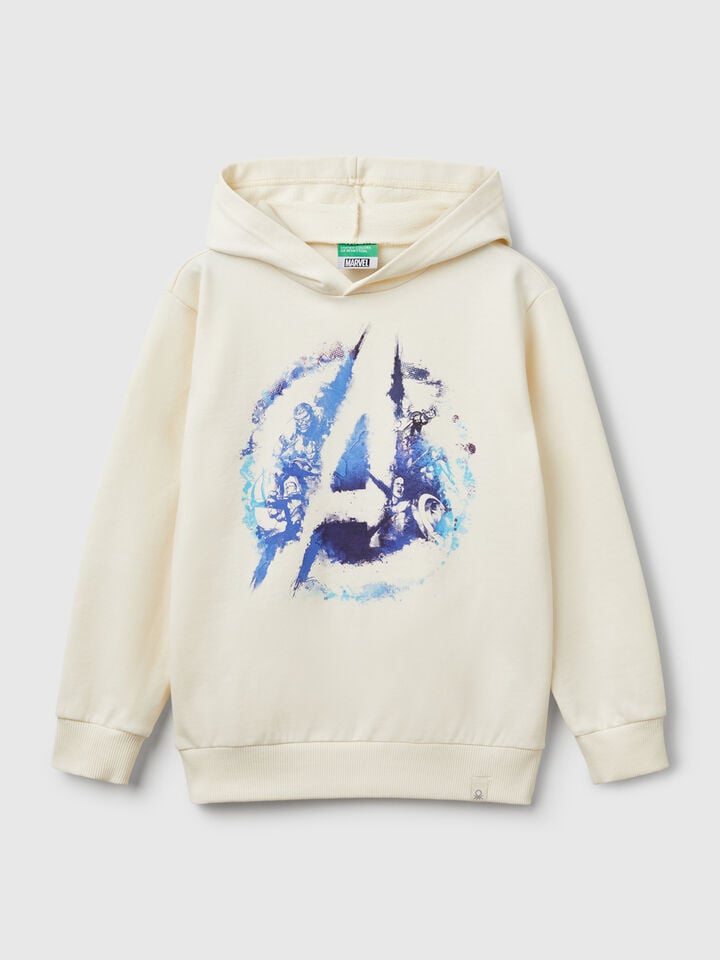 benetton Avengers ©Marvel sweatshirt Creamy White