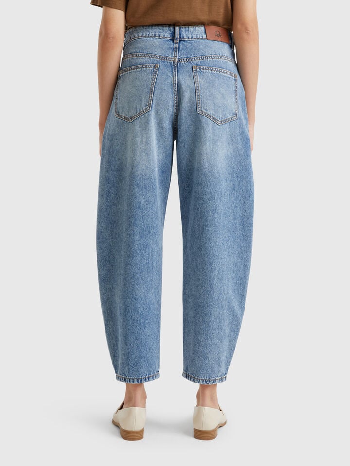 Benetton Balloon Fit Jeans Blue