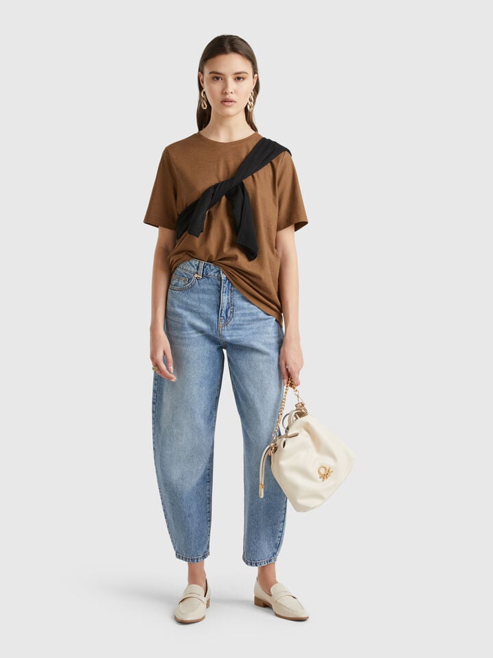 Benetton Balloon Fit Jeans Blue