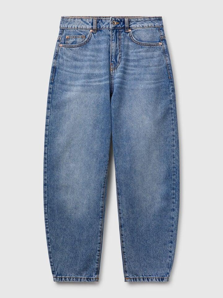 Benetton Balloon Fit Jeans Blue