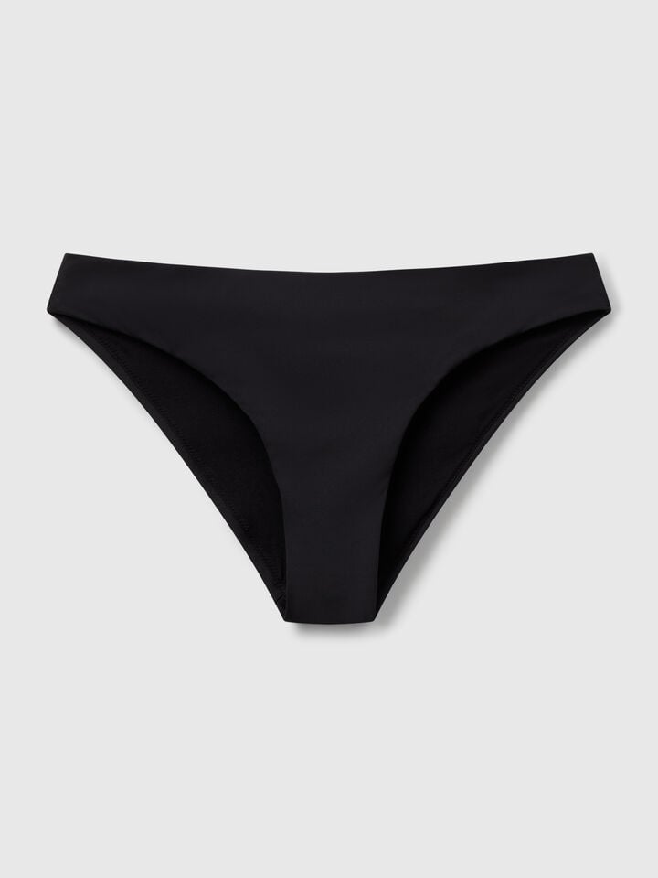 Benetton Basic Swim Bottoms In ECONYL® Black