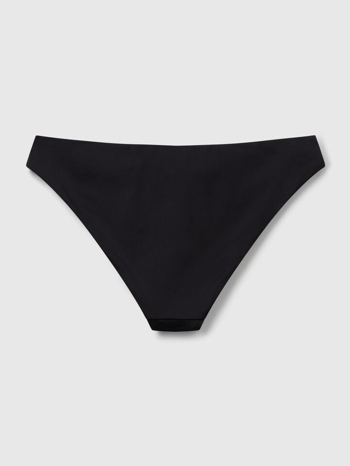 Benetton Basic Swim Bottoms In ECONYL® Black
