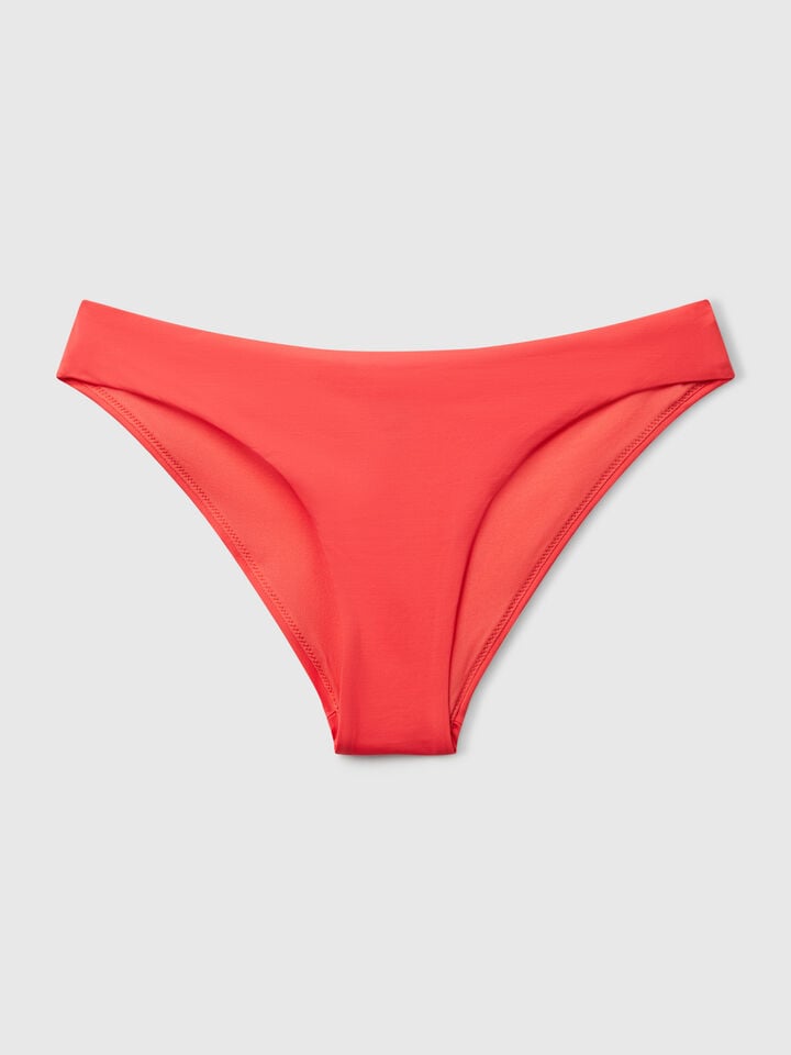 Benetton Basic Swim Bottoms In ECONYL® Coral