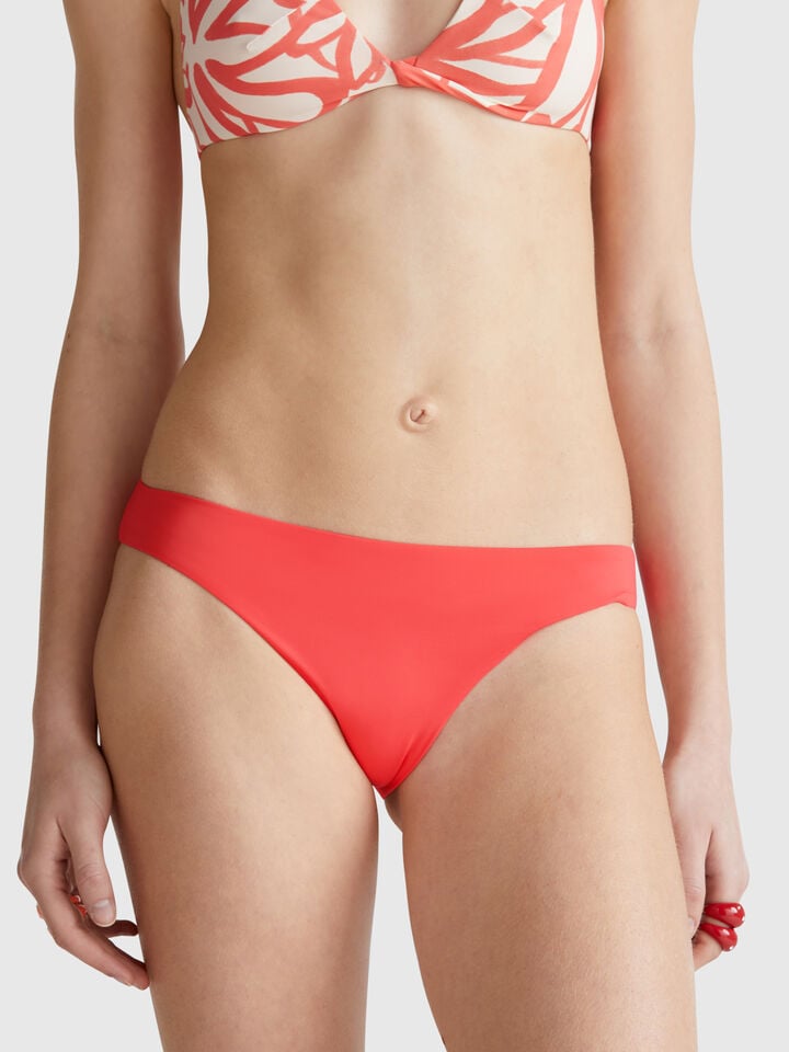 benetton Basic swim bottoms in ECONYL® Coral
