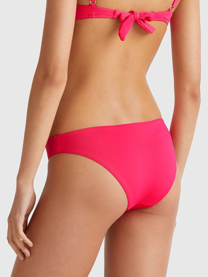 Benetton Basic Swim Bottoms In ECONYL® Fuchsia