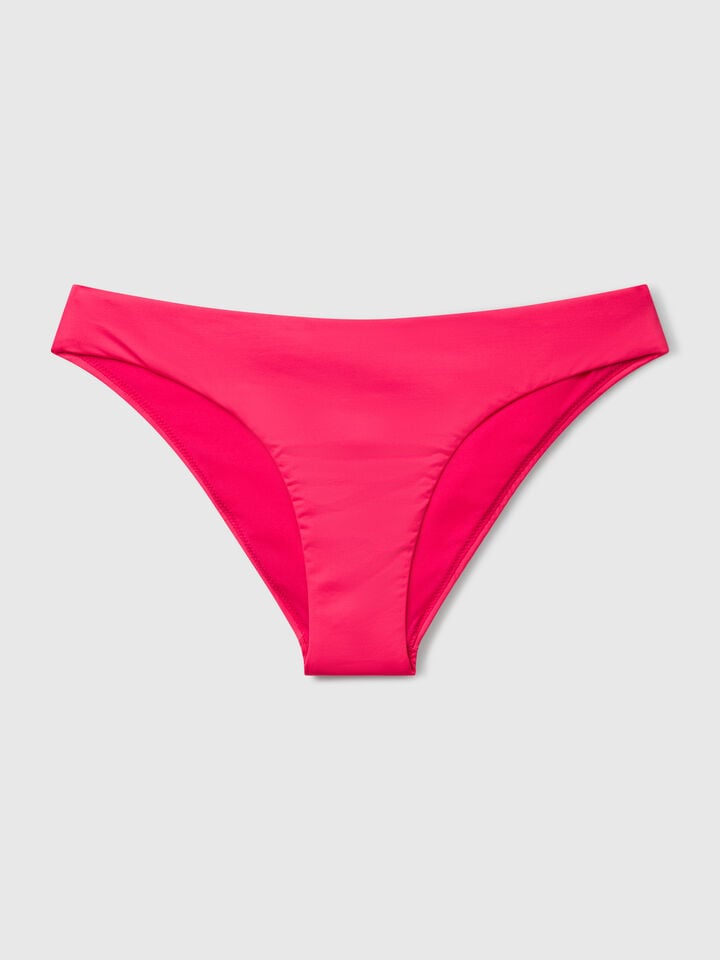 Benetton Basic Swim Bottoms In ECONYL® Fuchsia