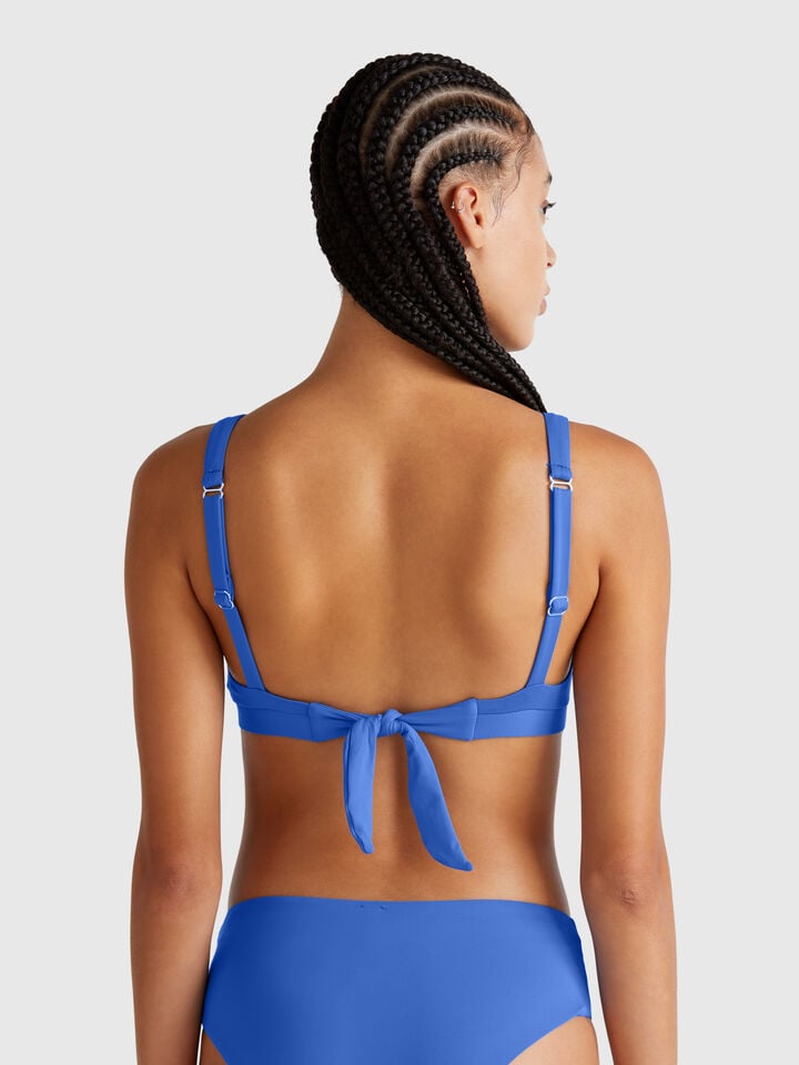 Benetton Bikini Top In ECONYL® Bright Blue