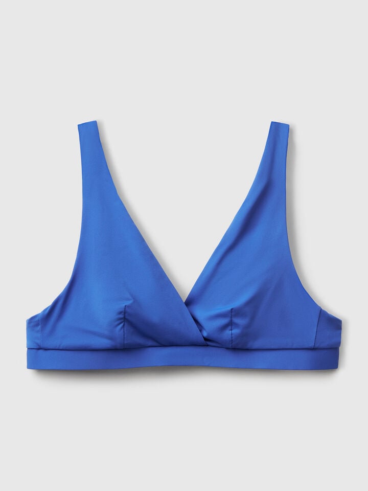 Benetton Bikini Top In ECONYL® Bright Blue