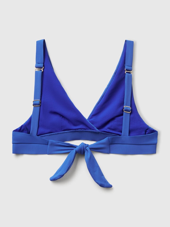 Benetton Bikini Top In ECONYL® Bright Blue