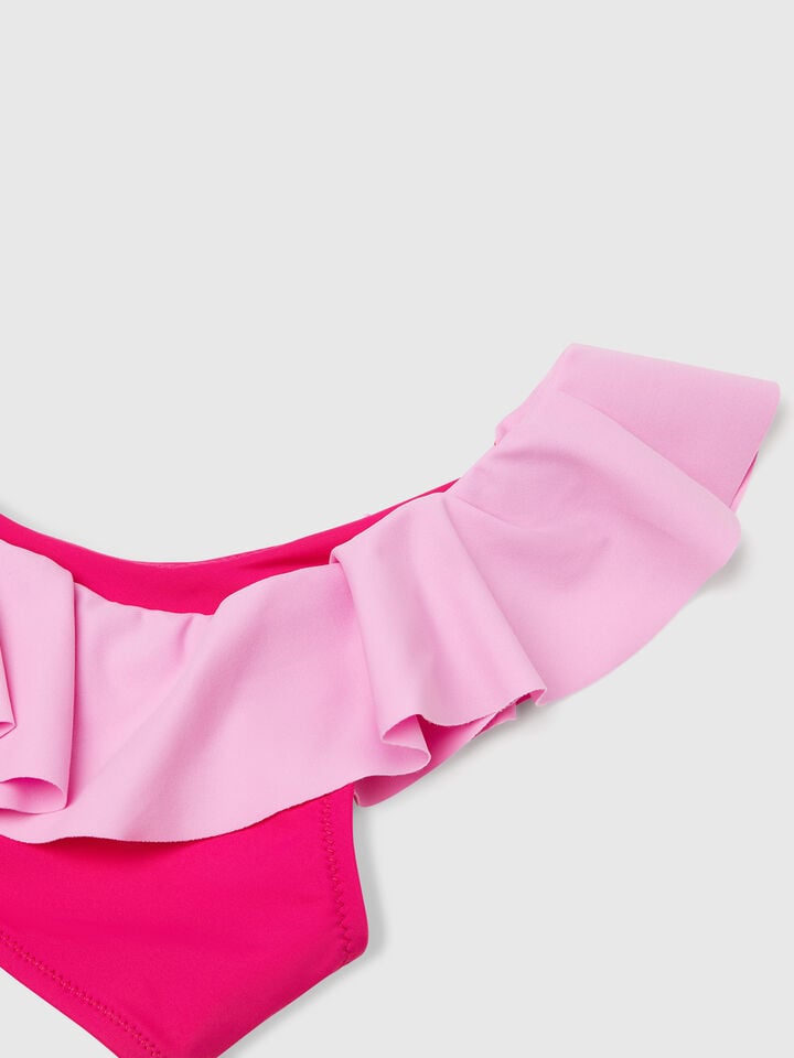 Benetton Bikini With Trim Fuchsia