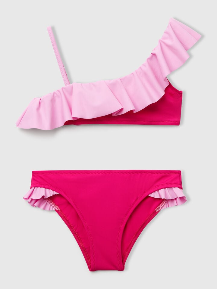 benetton Bikini with trim Fuchsia