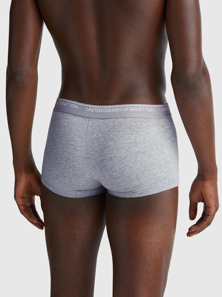 Benetton Boxers In Stretch Cotton Light Gray