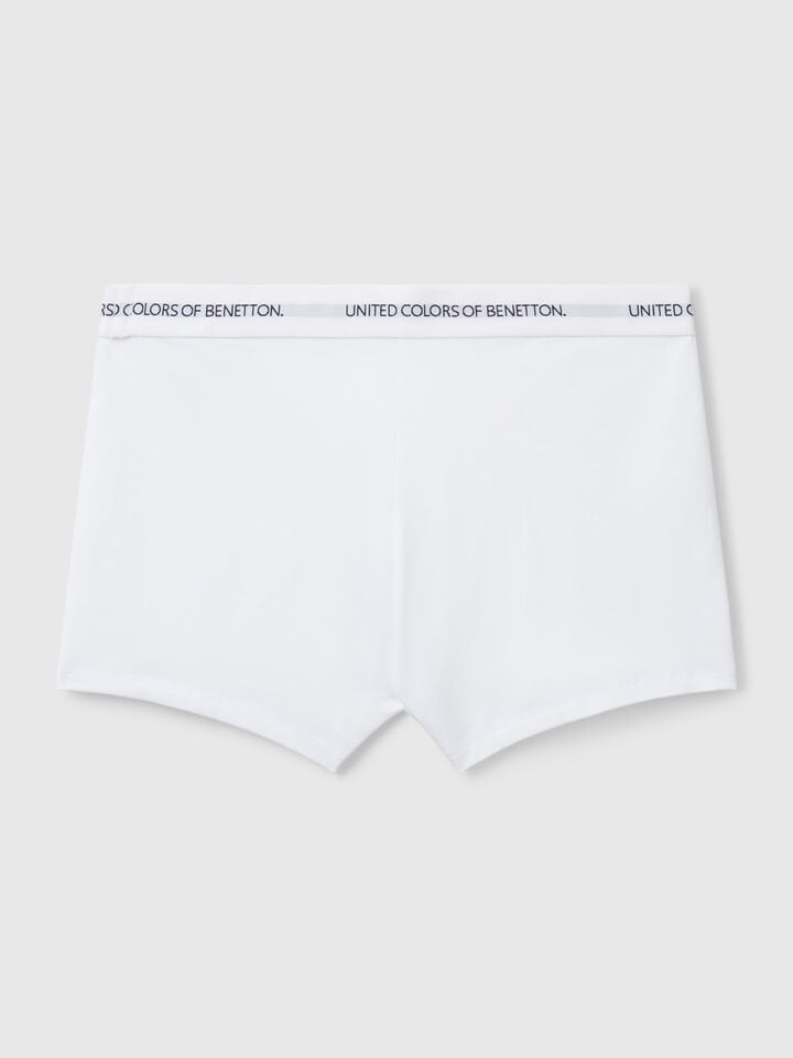 Benetton Boxers In Stretch Cotton White