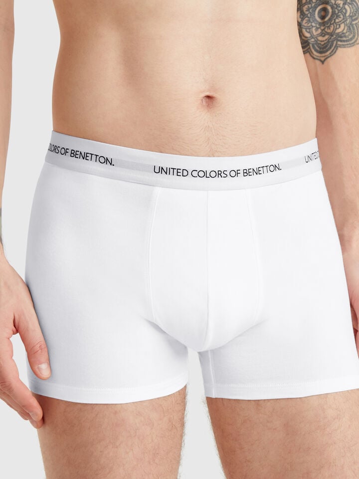 benetton Boxers in stretch cotton White