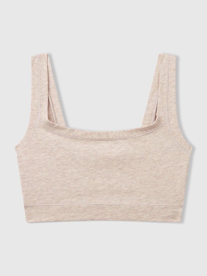 Benetton Bra In Super Stretch Cotton Beige