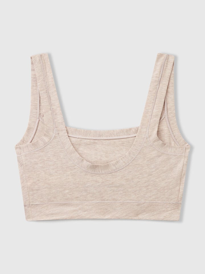 Benetton Bra In Super Stretch Cotton Beige