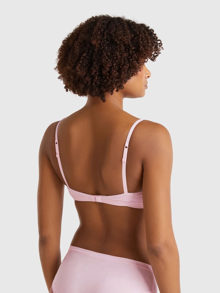 Benetton Bra In Super Stretch Cotton Lilac