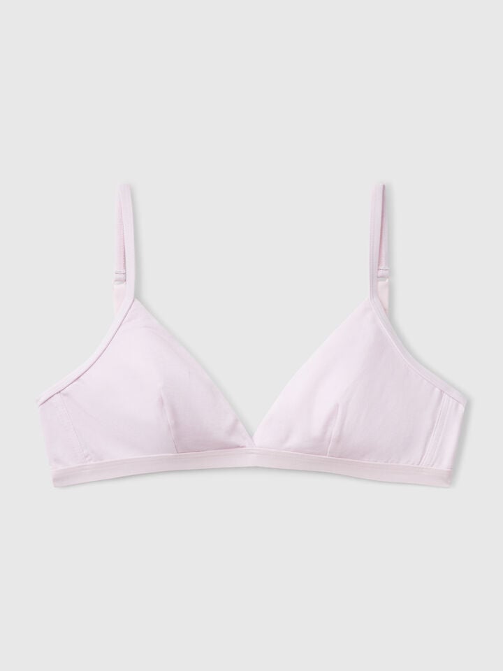 Benetton Bra In Super Stretch Cotton Lilac