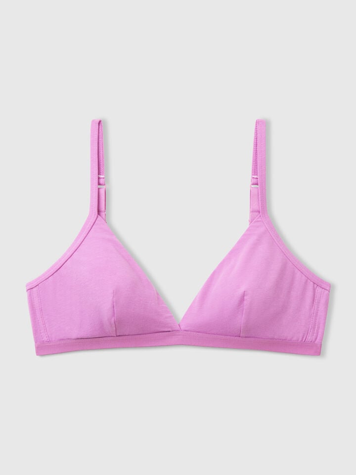 Benetton Bra In Super Stretch Cotton Mauve
