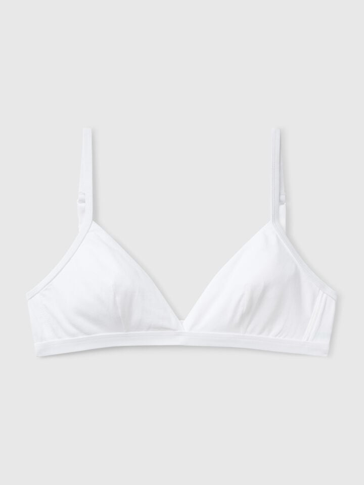 Benetton Bra In Super Stretch Cotton White