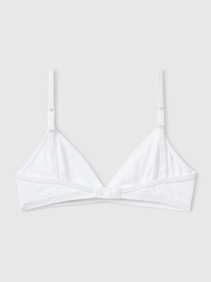 Benetton Bra In Super Stretch Cotton White