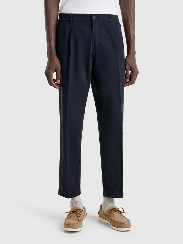 benetton Carrot fit chinos Dark Blue