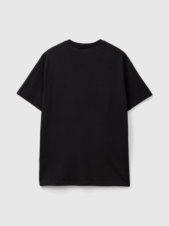 Benetton Cotton Basic T-shirt Black