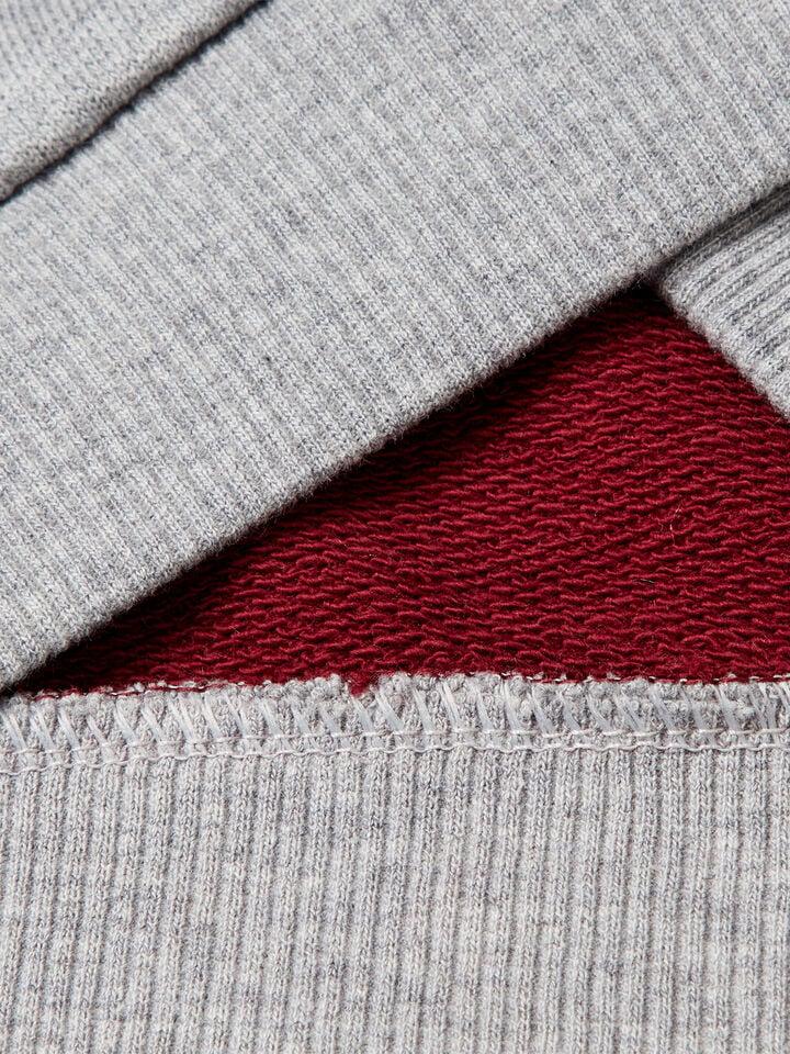 Benetton Cotton Sweatshirt With Logo Burgundy