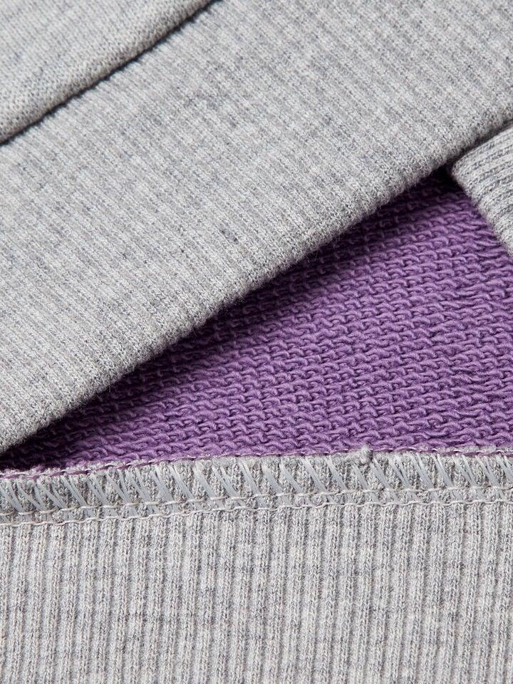 Benetton Cotton Sweatshirt With Logo Purple