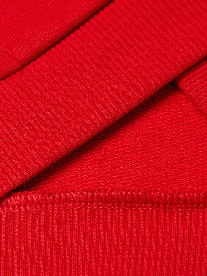 Benetton Cotton Sweatshirt With Logo Red