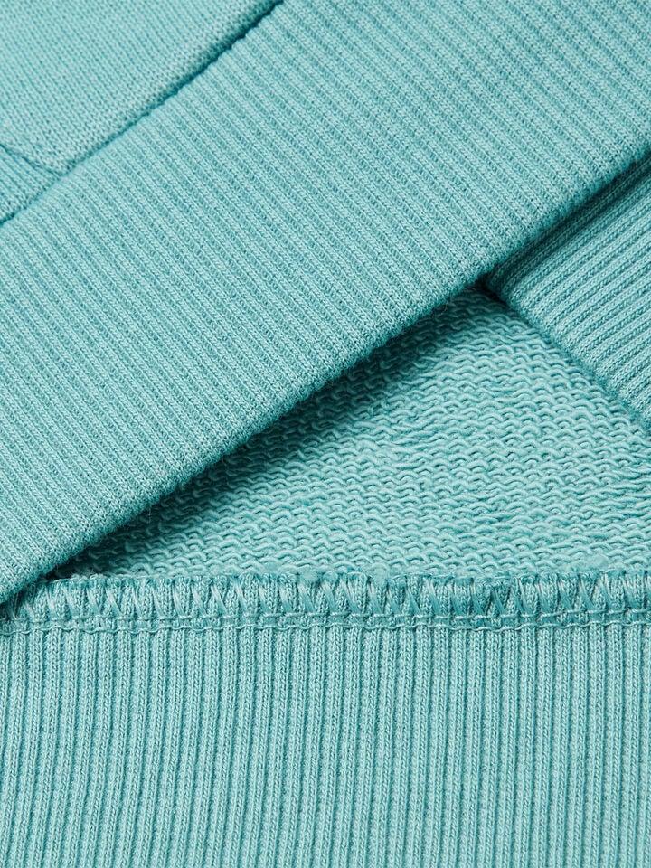 Benetton Cotton Sweatshirt With Logo Sky Blue