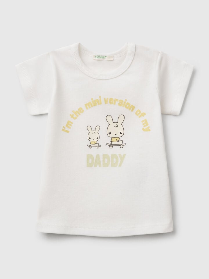 benetton Cotton t-shirt Creamy White