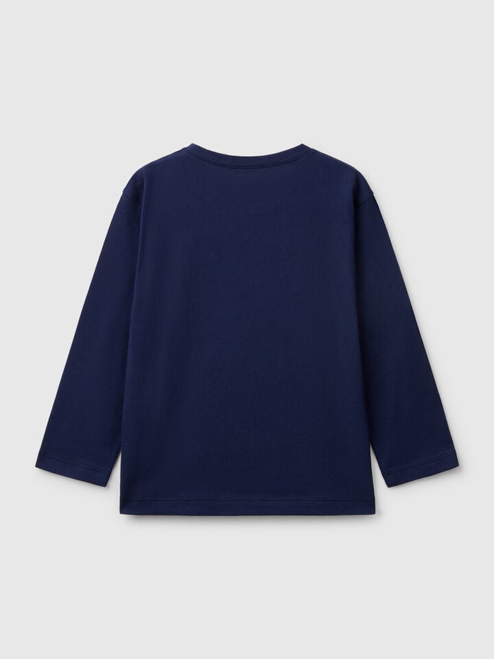 Benetton Cotton T-shirt Dark Blue
