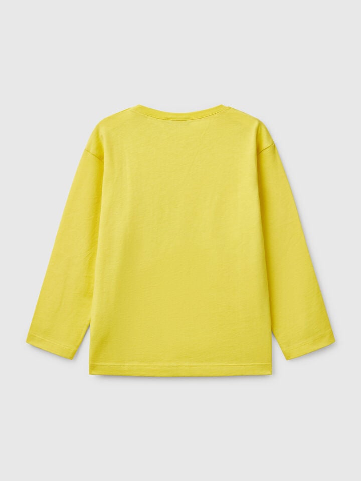 Benetton Cotton T-shirt Lime