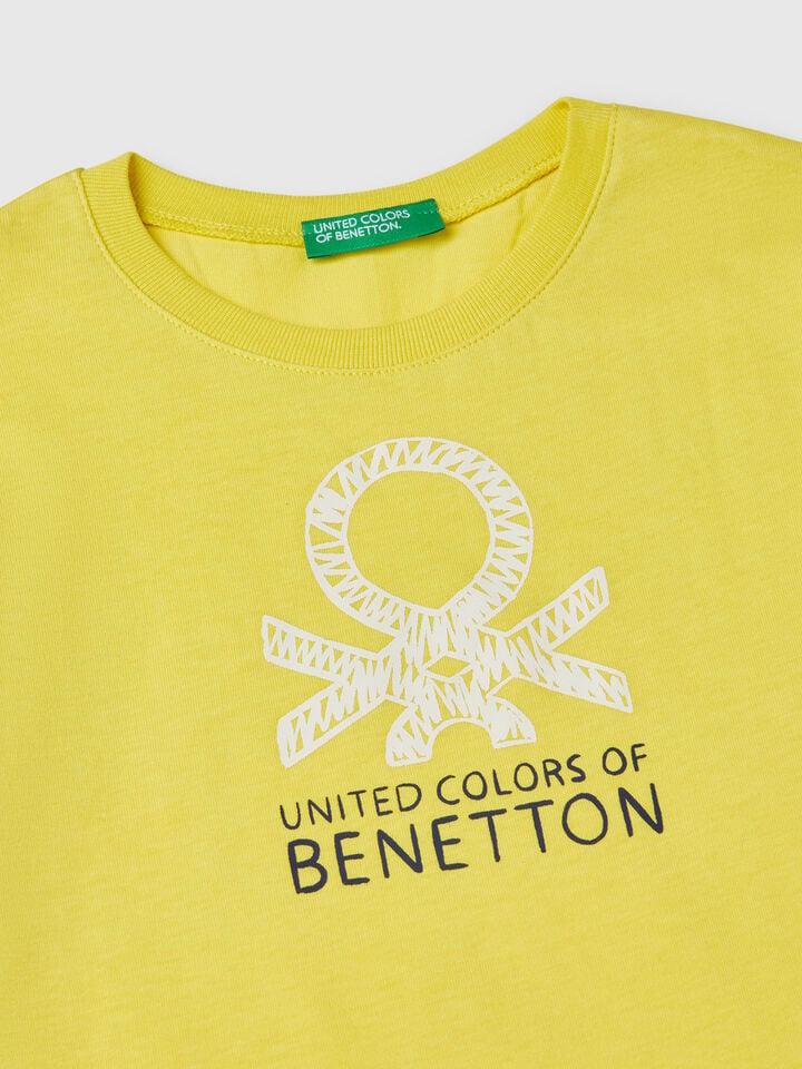 Benetton Cotton T-shirt Lime