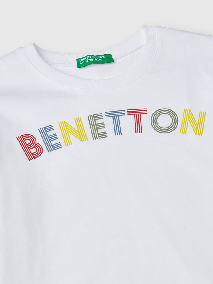 Benetton Cotton T-shirt White