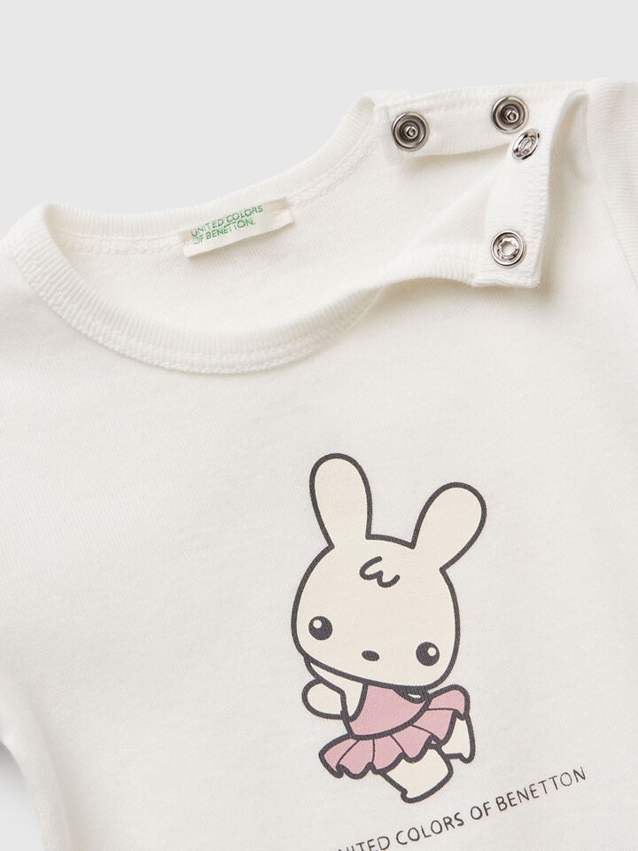 Benetton Cotton T-shirt White