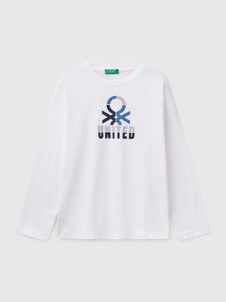 benetton cotton t-shirt White