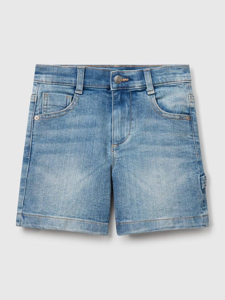 benetton Denim bermudas Light Blue