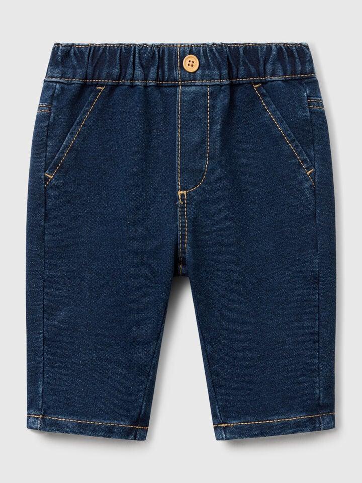benetton Denim look trousers Blue
