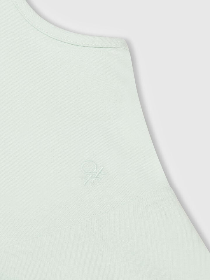 Benetton Dip-dye Dress Aqua