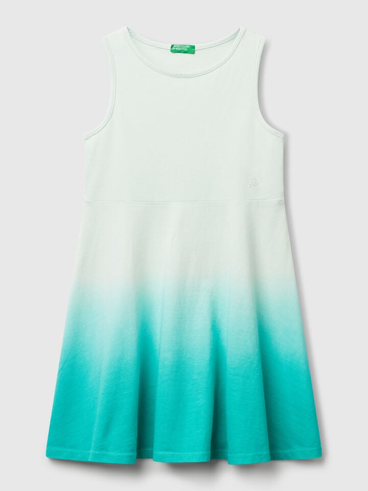 benetton Dip-dye dress Aqua