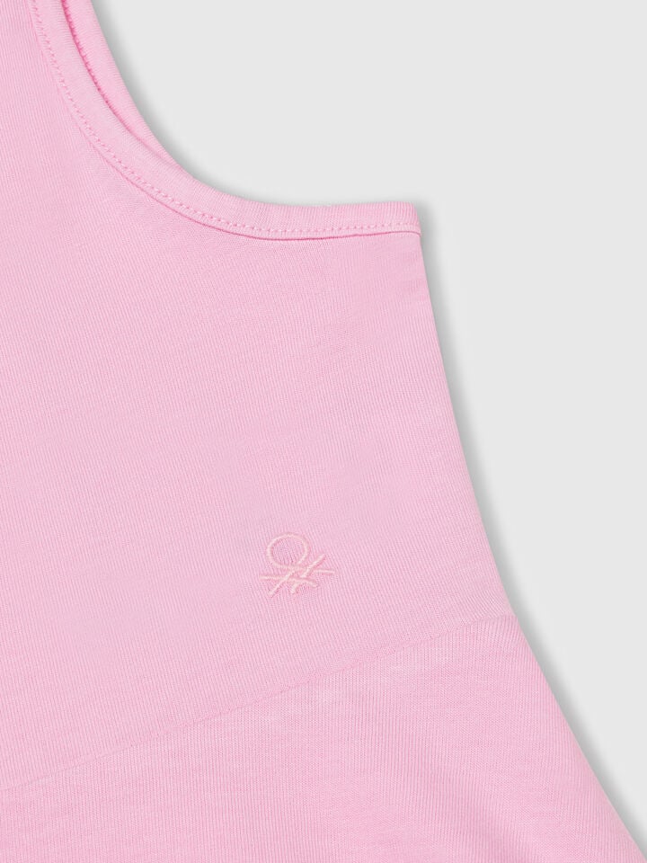 Benetton Dip-dye Dress Fuchsia