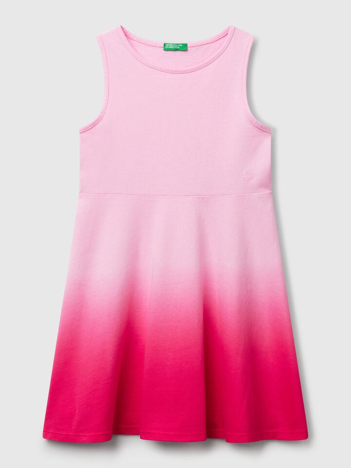 benetton Dip-dye dress Fuchsia