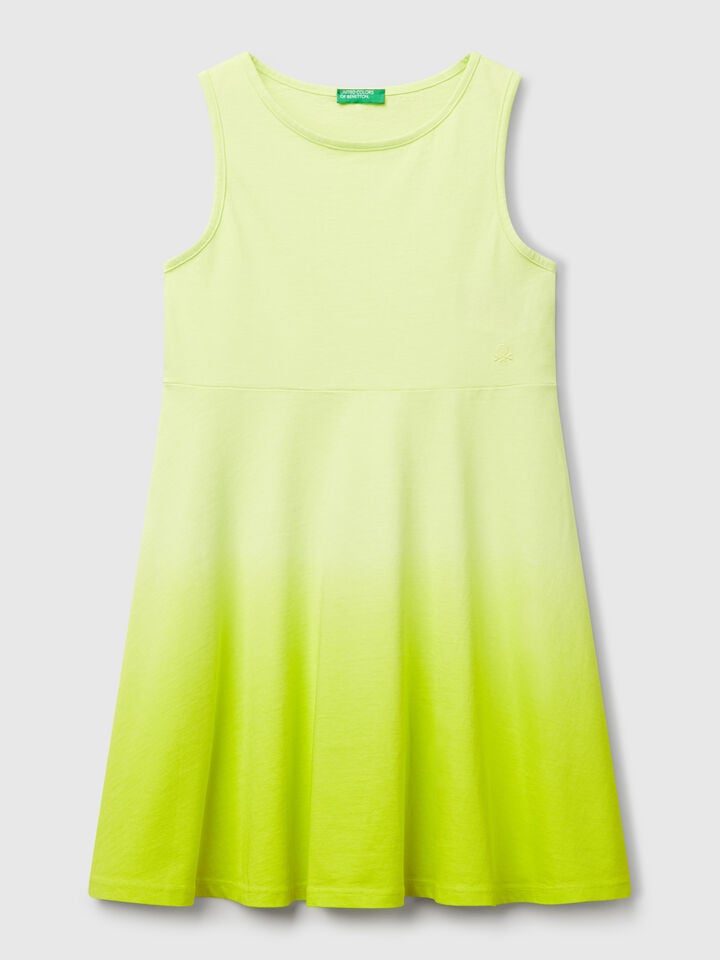 benetton Dip-dye dress Yellow