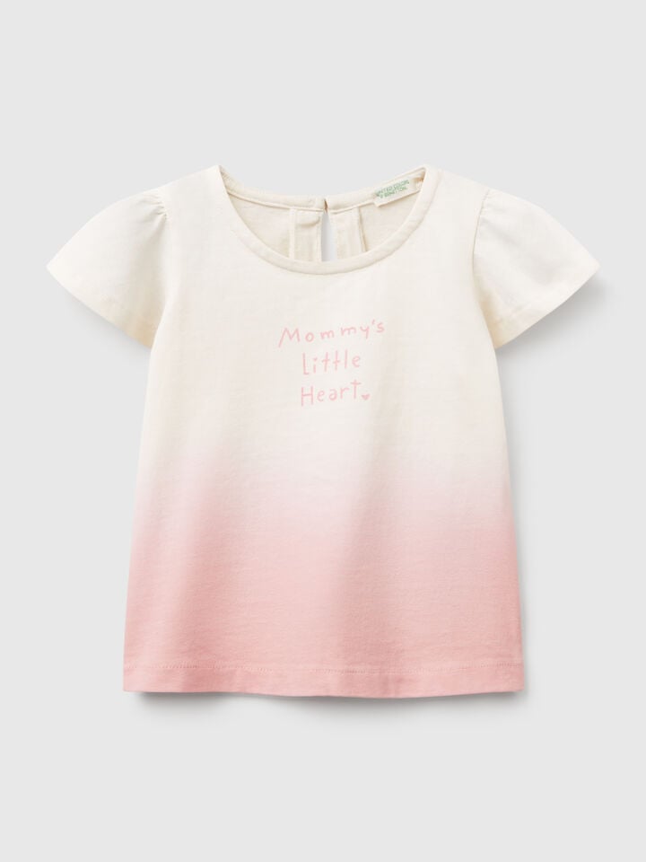 benetton Dip-dye t-shirt Creamy White