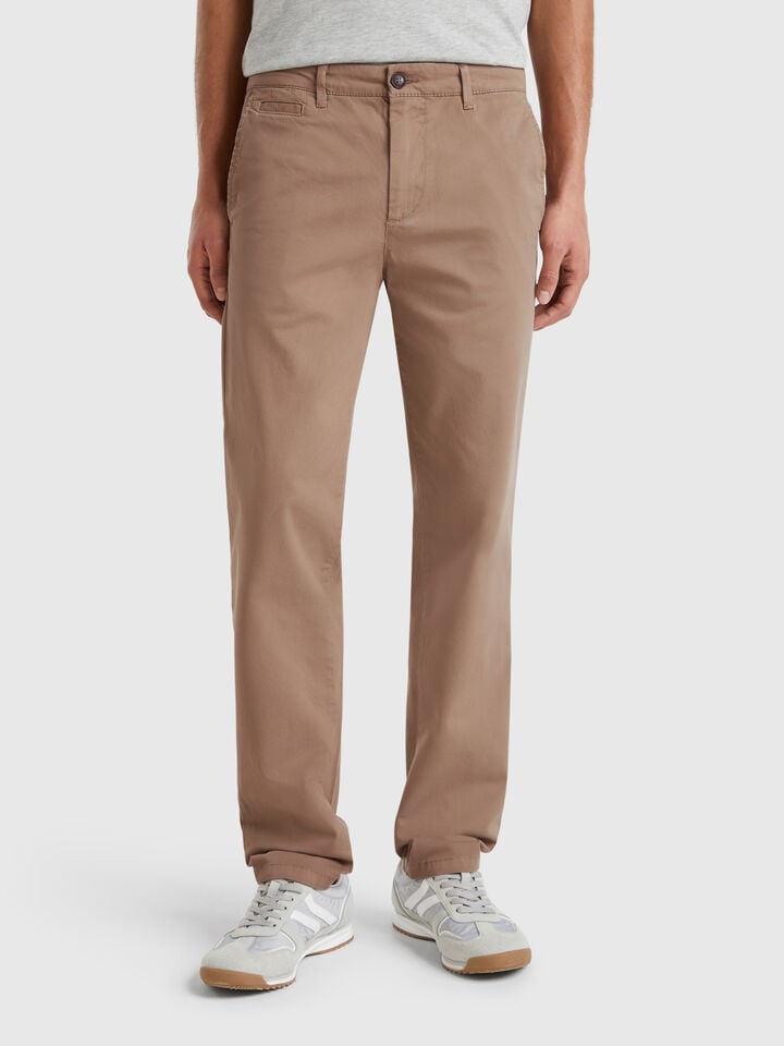 benetton Dove gray slim fit chinos Dove Gray
