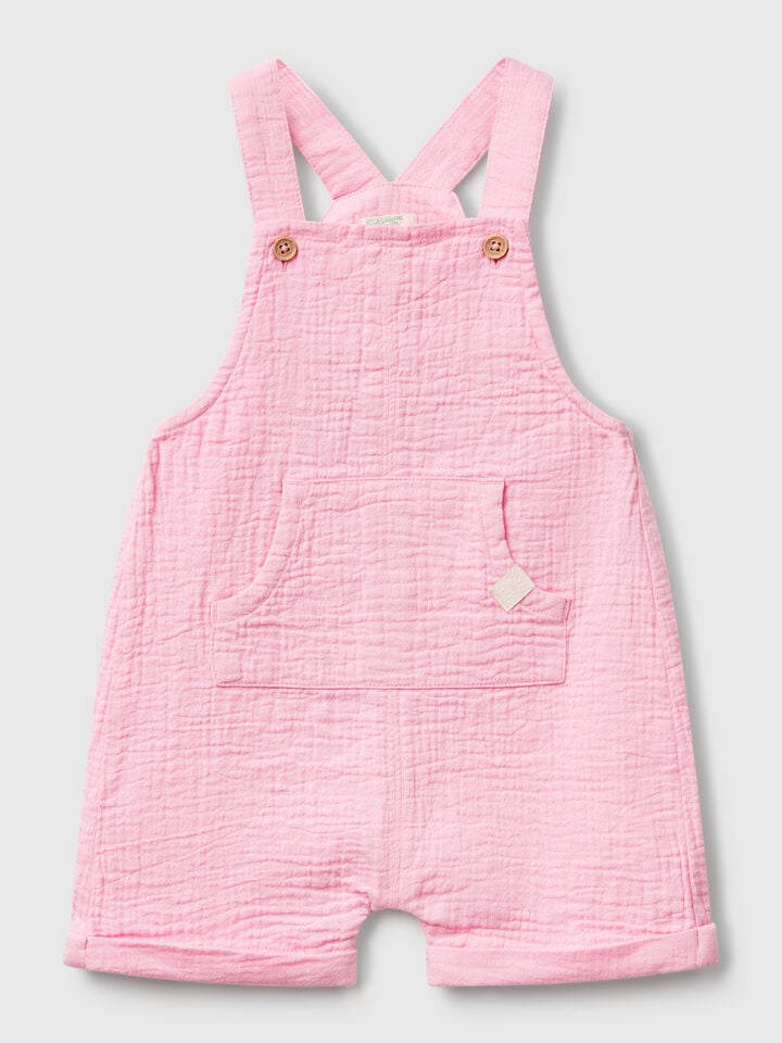 benetton Dungarees in lightweight denim Pink